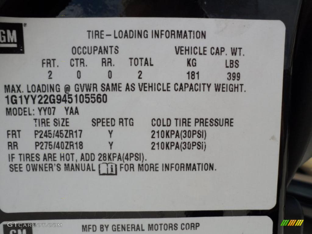 2004 Corvette Coupe - Black / Light Oak photo #46