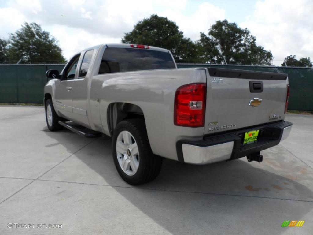 2008 Silverado 1500 LT Extended Cab - Silver Birch Metallic / Ebony photo #5