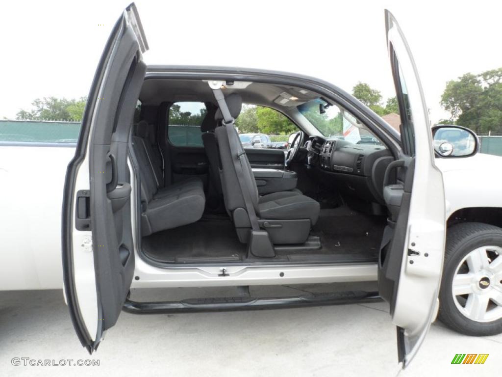 Ebony Interior 2008 Chevrolet Silverado 1500 LT Extended Cab Photo #49746850