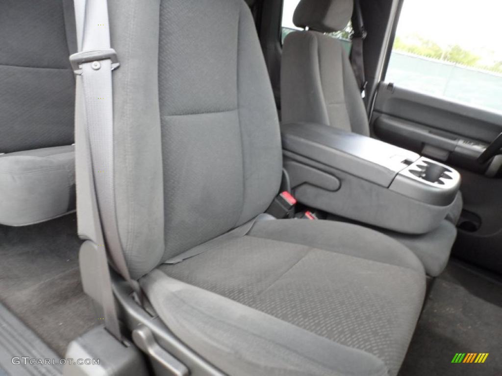 Ebony Interior 2008 Chevrolet Silverado 1500 LT Extended Cab Photo #49746859