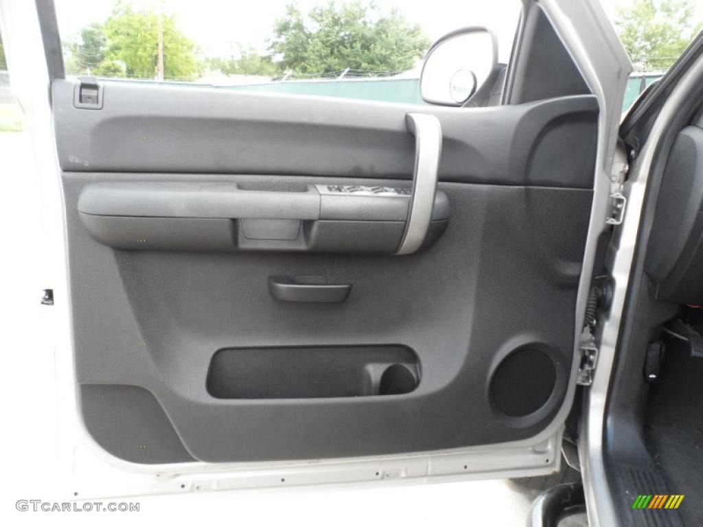 2008 Chevrolet Silverado 1500 LT Extended Cab Ebony Door Panel Photo #49746877