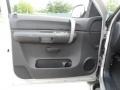 Ebony 2008 Chevrolet Silverado 1500 LT Extended Cab Door Panel
