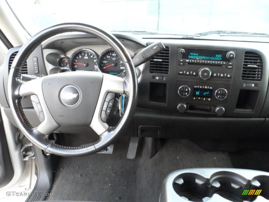 2008 Silverado 1500 LT Extended Cab - Silver Birch Metallic / Ebony photo #43