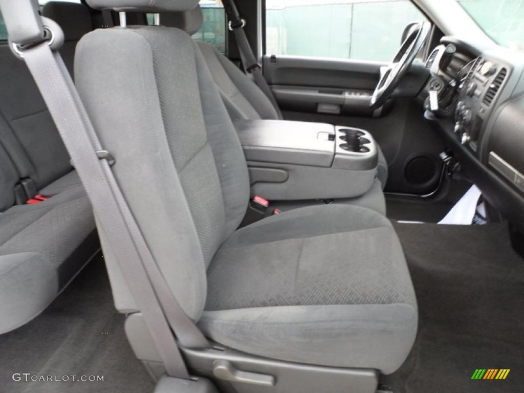 Ebony Interior 2008 Chevrolet Silverado 1500 LT Extended Cab Photo #49746985