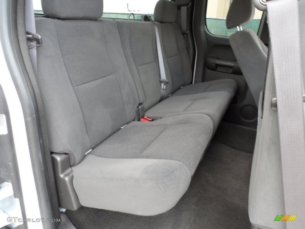 Ebony Interior 2008 Chevrolet Silverado 1500 LT Extended Cab Photo #49746988
