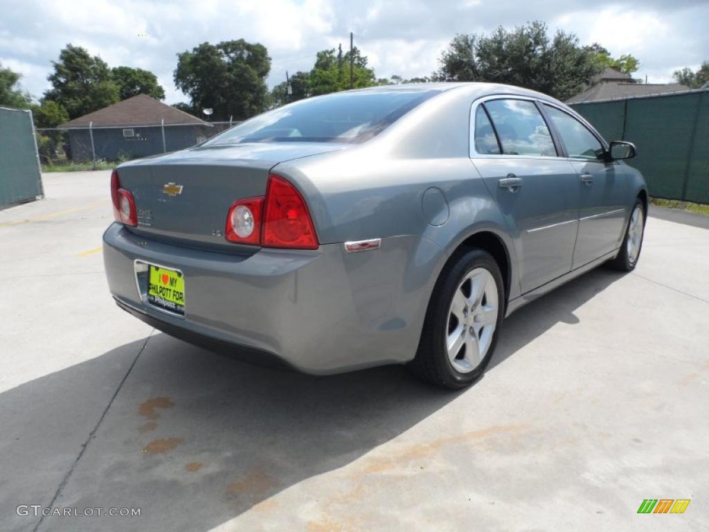 2009 Malibu LS Sedan - Golden Pewter Metallic / Titanium photo #3