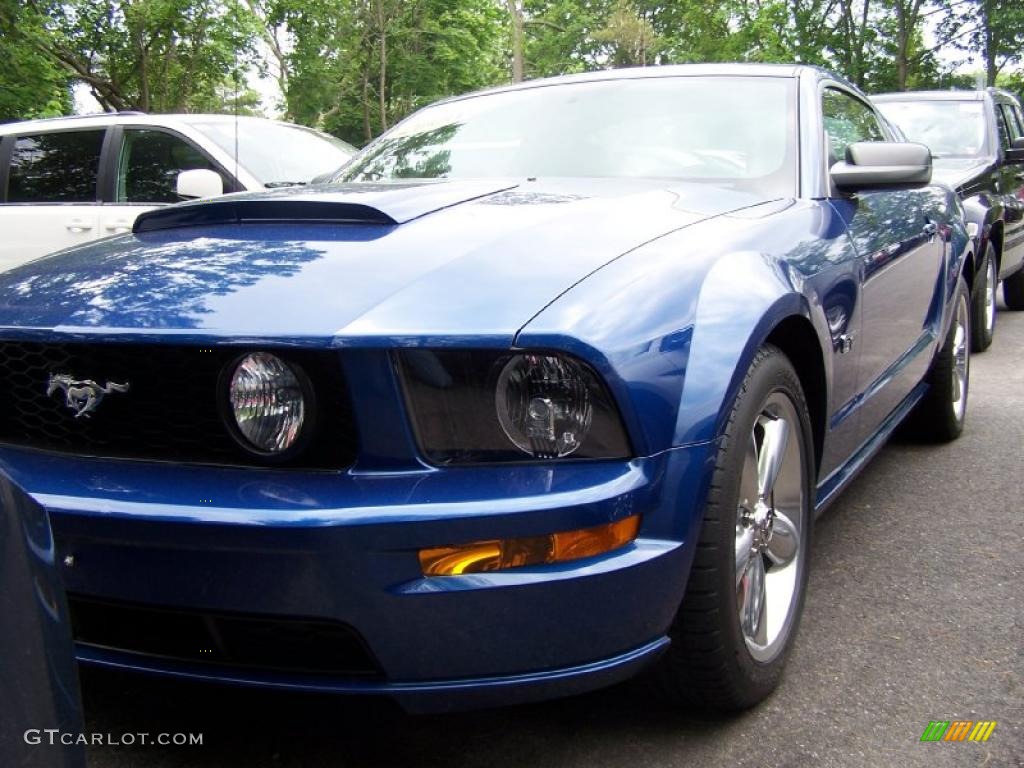 2008 Mustang GT Premium Coupe - Vista Blue Metallic / Dark Charcoal photo #1