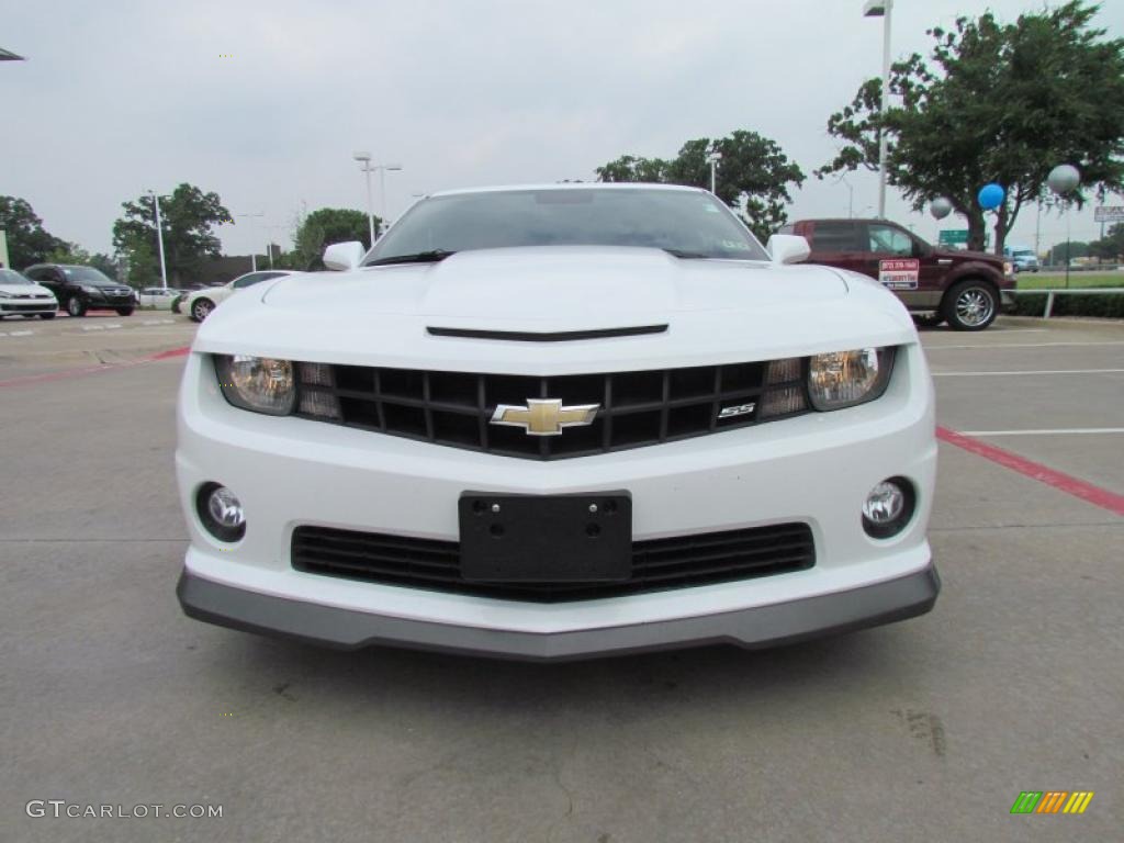 2010 Camaro SS Coupe - Summit White / Black/Inferno Orange photo #8