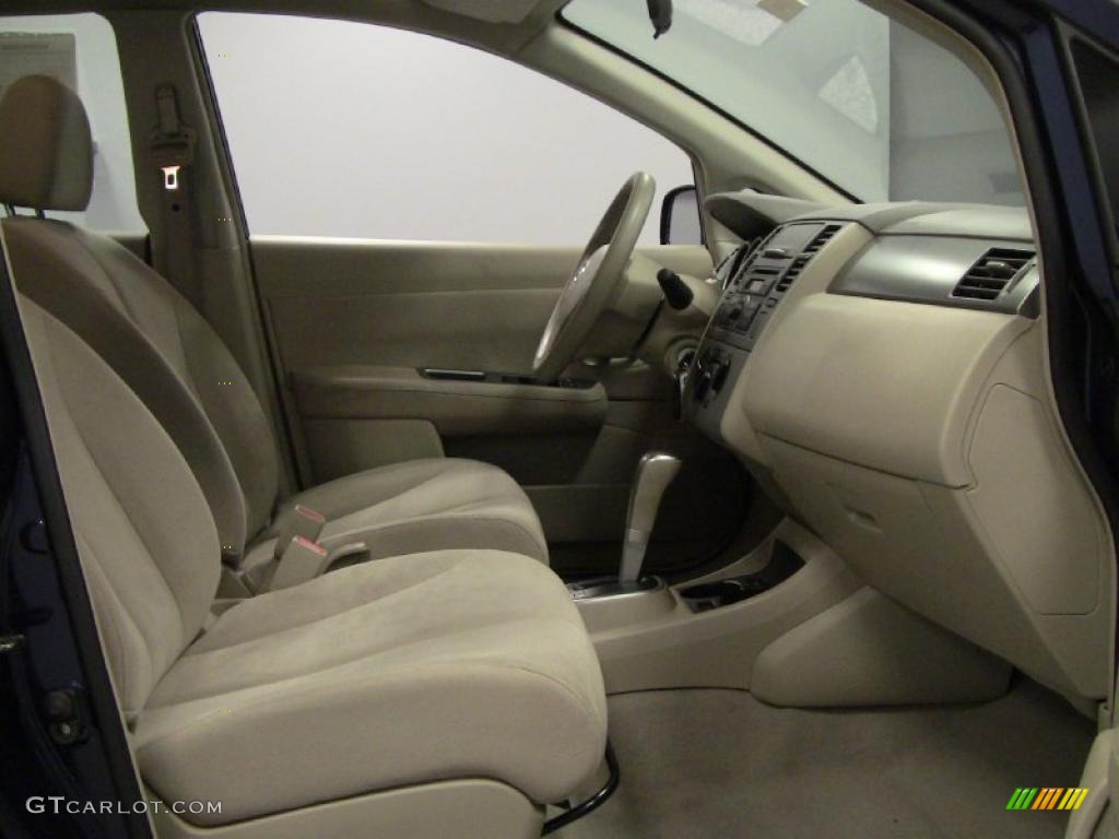 2009 Versa 1.8 S Sedan - Blue Onyx / Beige photo #12