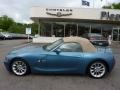 2003 Maldives Blue Metallic BMW Z4 2.5i Roadster  photo #2