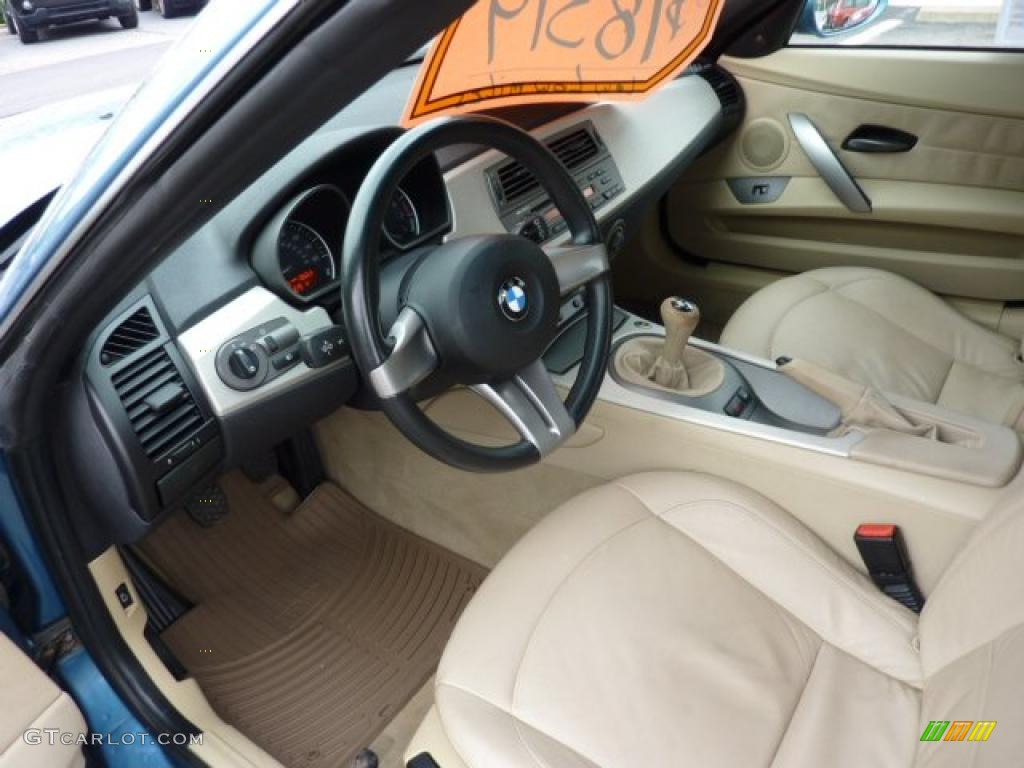 2003 Z4 2.5i Roadster - Maldives Blue Metallic / Beige photo #21