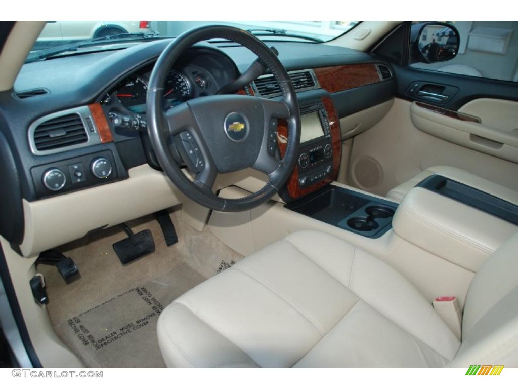 Light Cashmere/Ebony Interior 2007 Chevrolet Tahoe LTZ 4x4 Photo #49752622