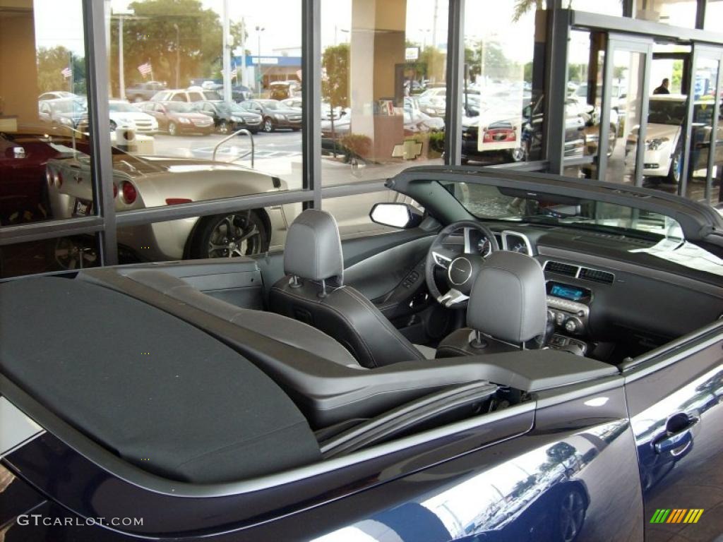 2011 Camaro LT/RS Convertible - Imperial Blue Metallic / Gray photo #9