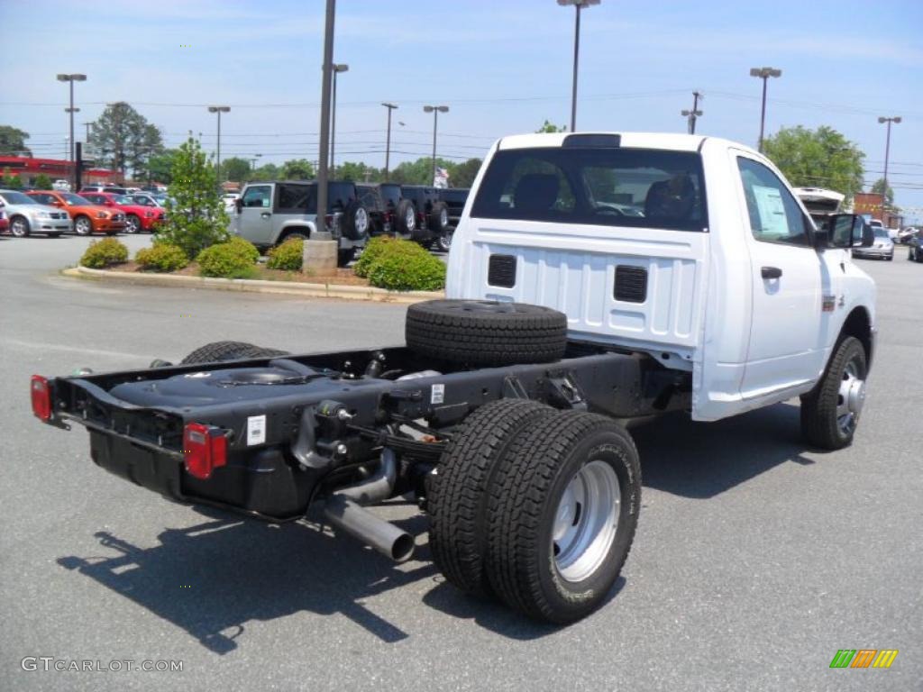 Bright White 2011 Dodge Ram 3500 HD SLT Regular Cab 4x4 Chassis Exterior Photo #49753129