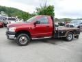 2008 Inferno Red Crystal Pearl Dodge Ram 3500 SLT Regular Cab 4x4 Chassis  photo #2