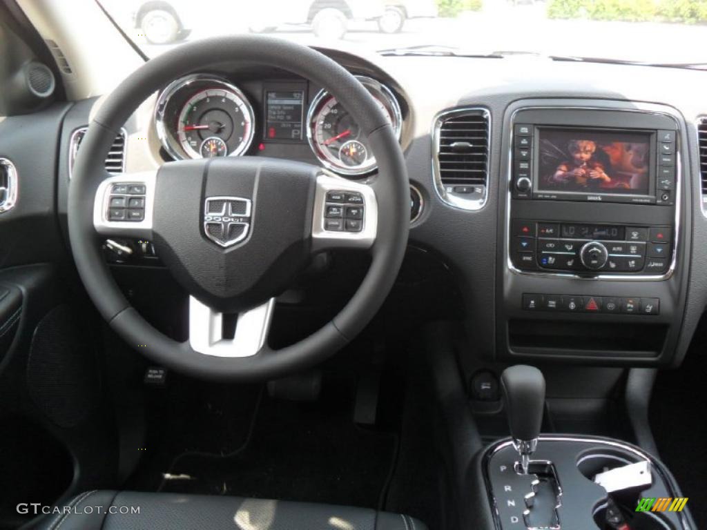 2011 Dodge Durango Citadel Black Dashboard Photo #49753747