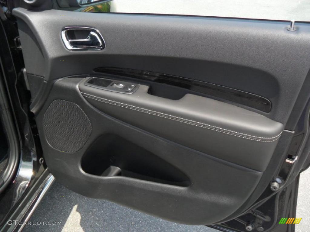 2011 Dodge Durango Citadel Black Door Panel Photo #49753837
