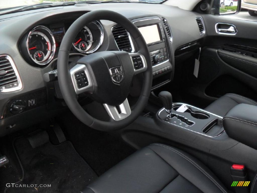 Black Interior 2011 Dodge Durango Citadel Photo #49753894