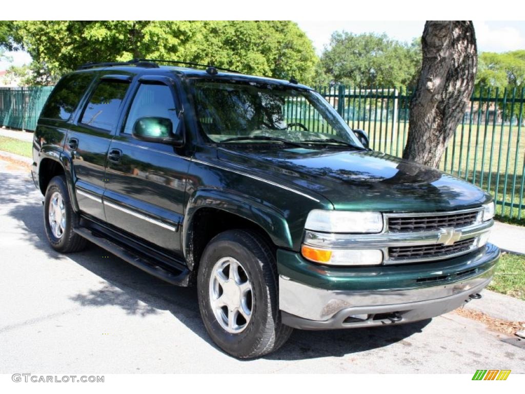 2004 Tahoe LT 4x4 - Dark Green Metallic / Tan/Neutral photo #12