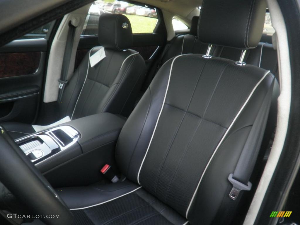 Jet Black/Ivory Interior 2011 Jaguar XJ XJL Photo #49755952