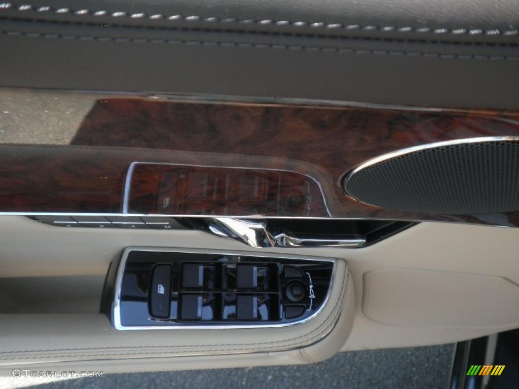 2011 Jaguar XJ XJL Ivory/Truffle Door Panel Photo #49756504