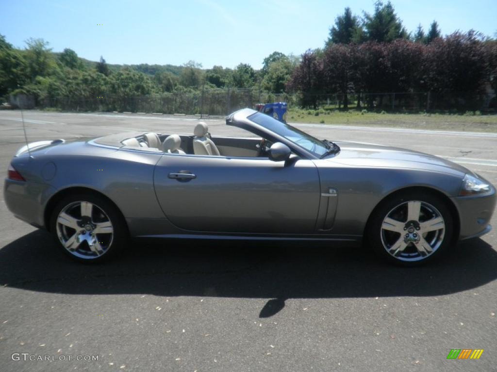 2007 XK XK8 Convertible - Slate Grey Metallic / Ivory/Slate photo #8