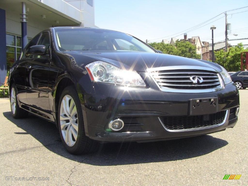 Black Obsidian 2008 Infiniti M 35x AWD Sedan Exterior Photo #49757281
