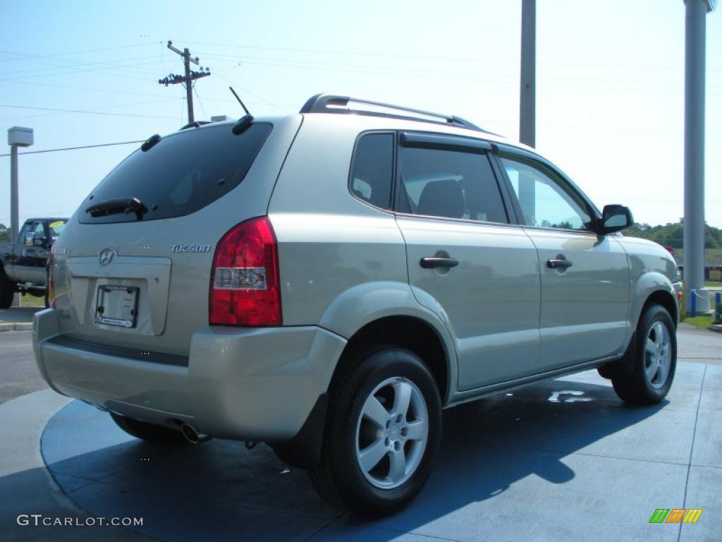 2007 Tucson GLS - Platinum Metallic / Beige photo #5