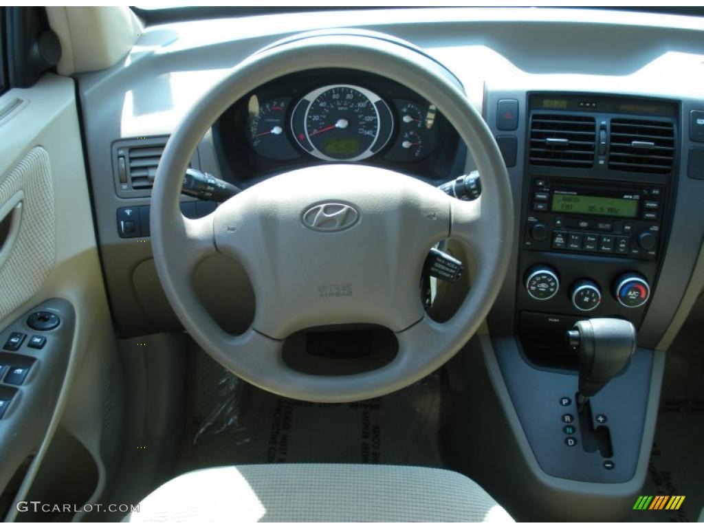 2007 Tucson GLS - Platinum Metallic / Beige photo #18