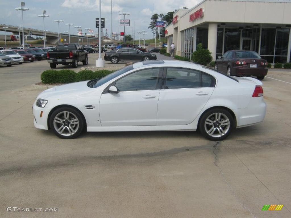 White Hot 2009 Pontiac G8 Sedan Exterior Photo #49758121