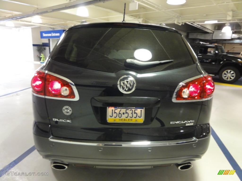 2010 Enclave CXL AWD - Carbon Black Metallic / Cashmere/Cocoa photo #8