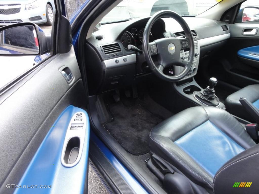 Ebony/Blue Interior 2005 Chevrolet Cobalt SS Supercharged Coupe Photo #49760236
