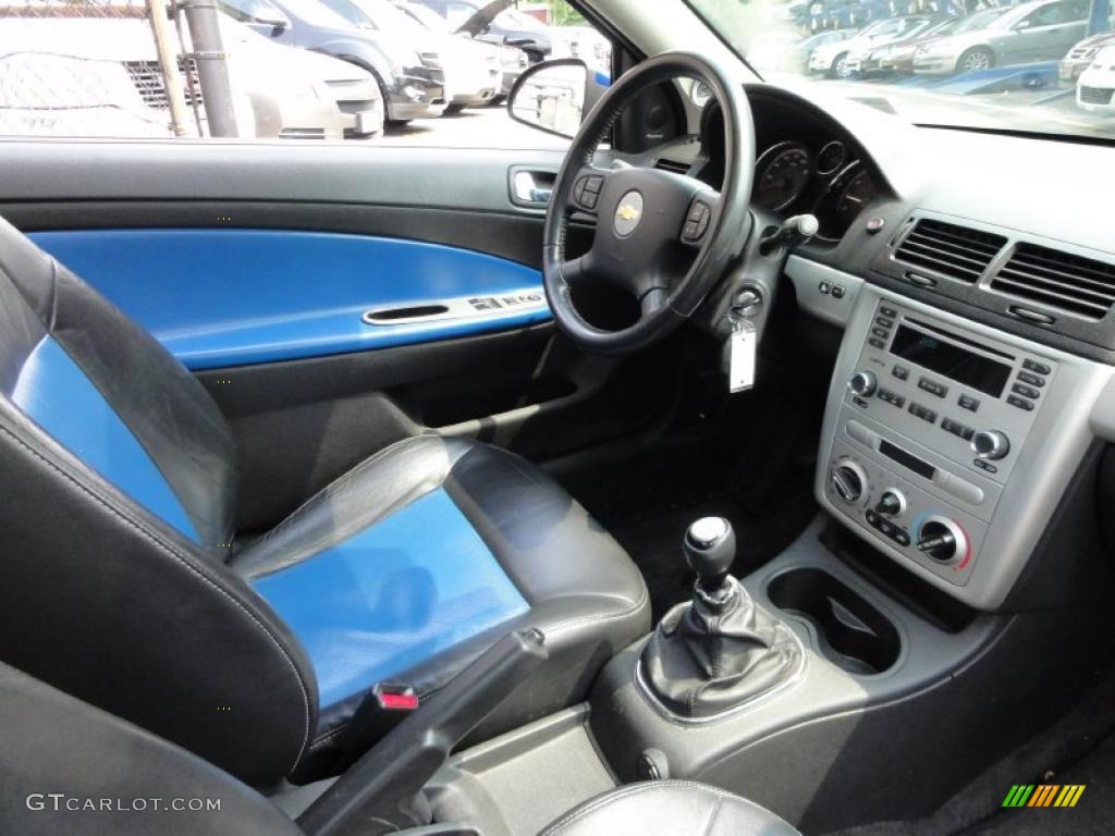 Ebony/Blue Interior 2005 Chevrolet Cobalt SS Supercharged Coupe Photo #49760308