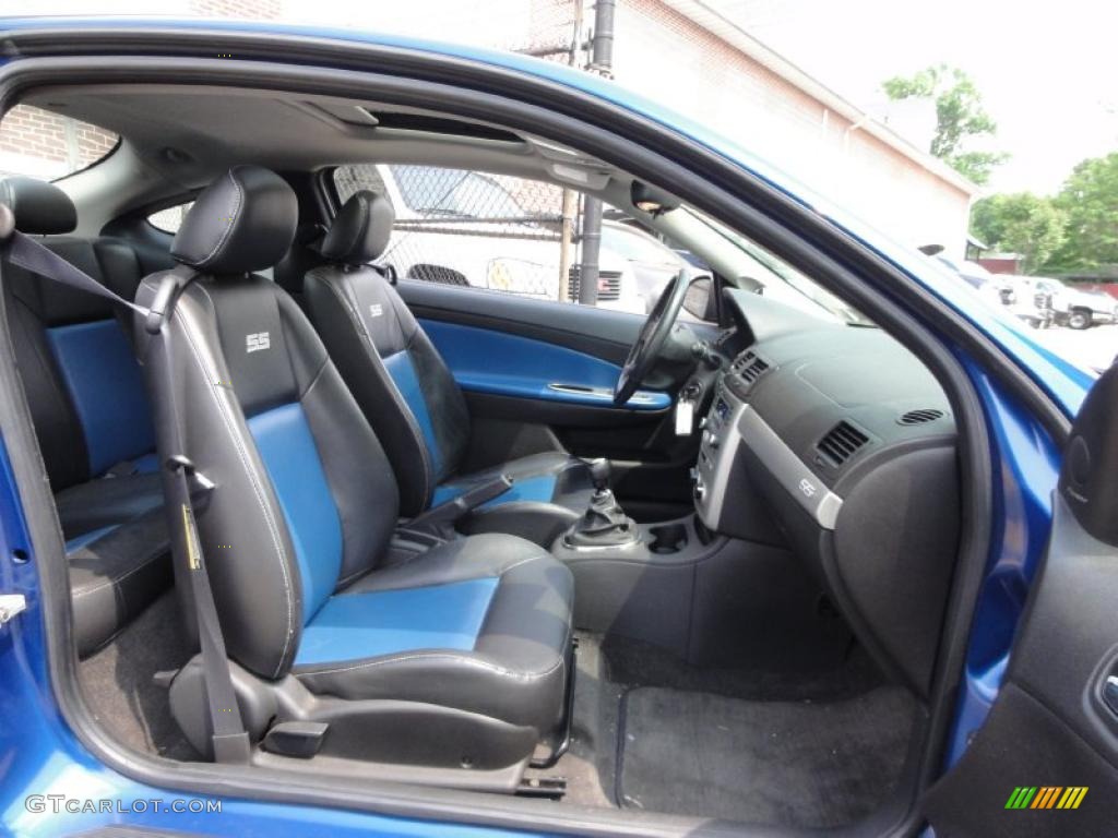 Ebony/Blue Interior 2005 Chevrolet Cobalt SS Supercharged Coupe Photo #49760323