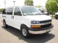 Summit White - Express LS 3500 Extended Passenger Van Photo No. 3