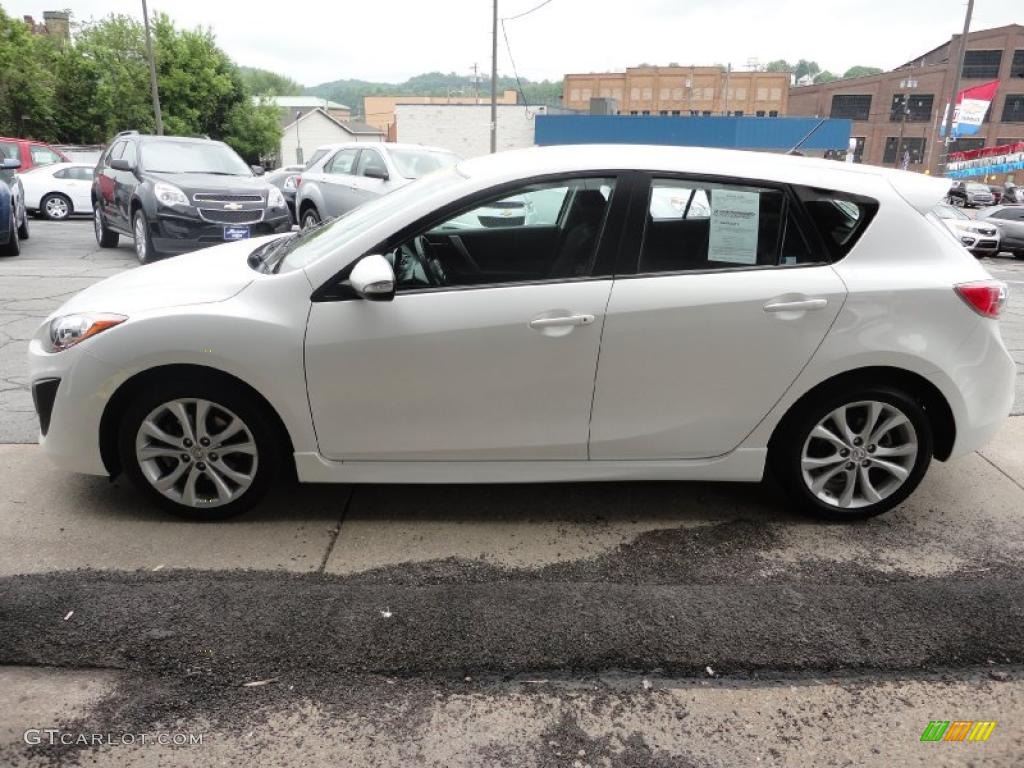 Crystal White Pearl Mica 2010 Mazda MAZDA3 s Sport 5 Door Exterior Photo #49761967