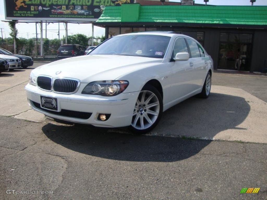2006 7 Series 750Li Sedan - Alpine White / Black/Cream Beige photo #1