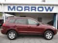 2009 Dark Cherry Hyundai Santa Fe GLS  photo #1