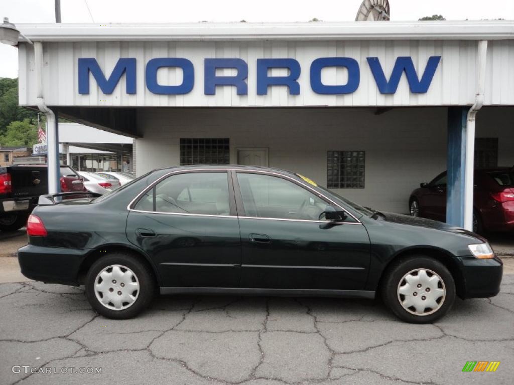 1998 Accord LX Sedan - Dark Emerald Pearl / Ivory photo #1