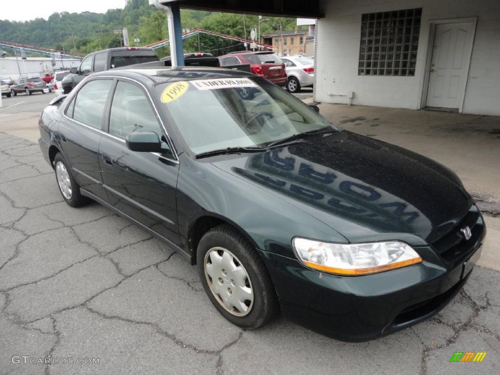 1998 Accord LX Sedan - Dark Emerald Pearl / Ivory photo #2