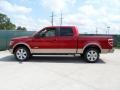2011 Red Candy Metallic Ford F150 Lariat SuperCrew  photo #6