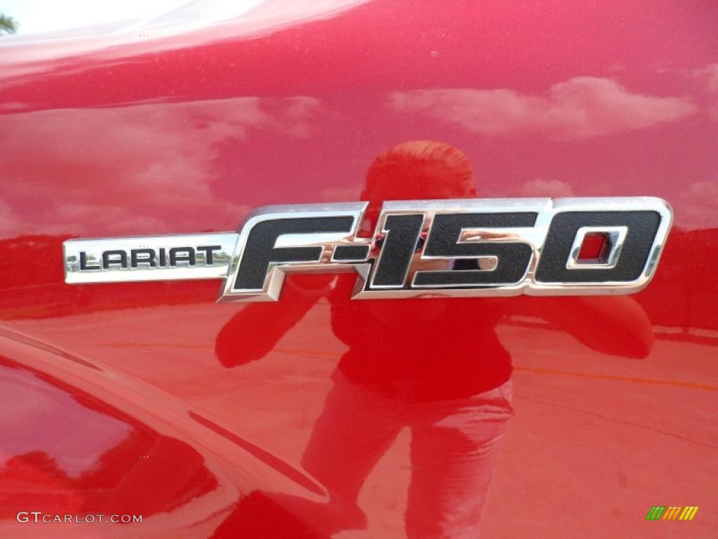 2011 F150 Lariat SuperCrew - Red Candy Metallic / Pale Adobe photo #13