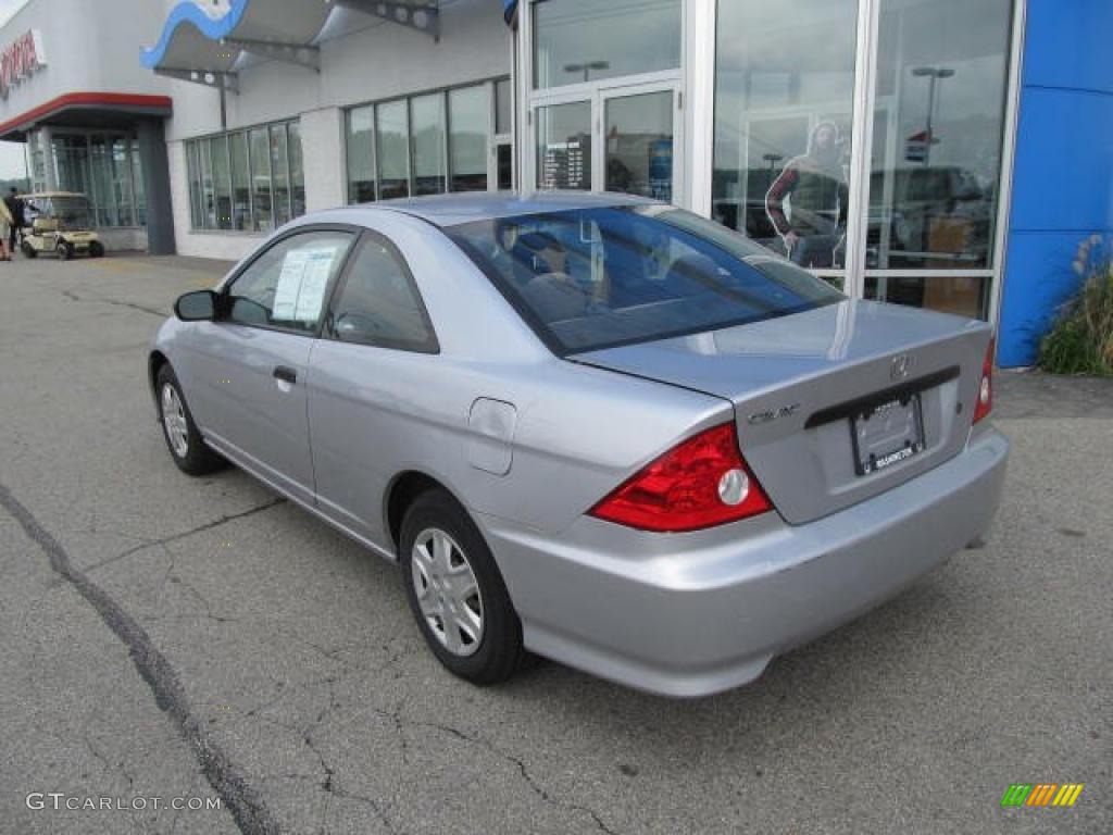 2004 Civic Value Package Coupe - Satin Silver Metallic / Gray photo #4