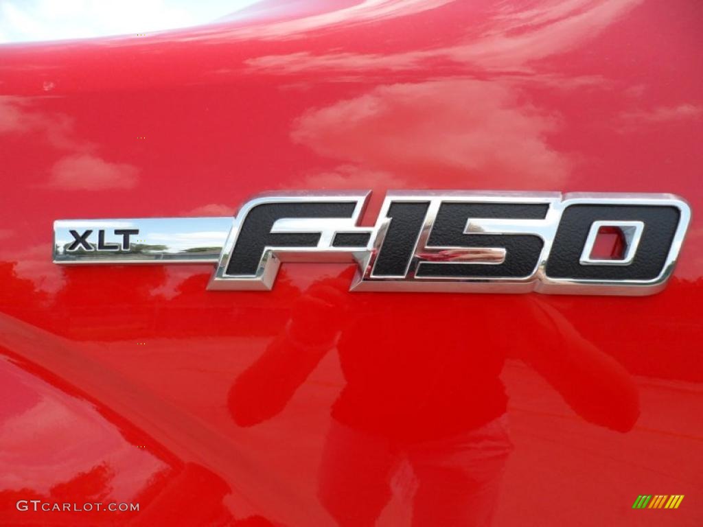 2011 F150 XLT SuperCrew - Race Red / Steel Gray photo #13