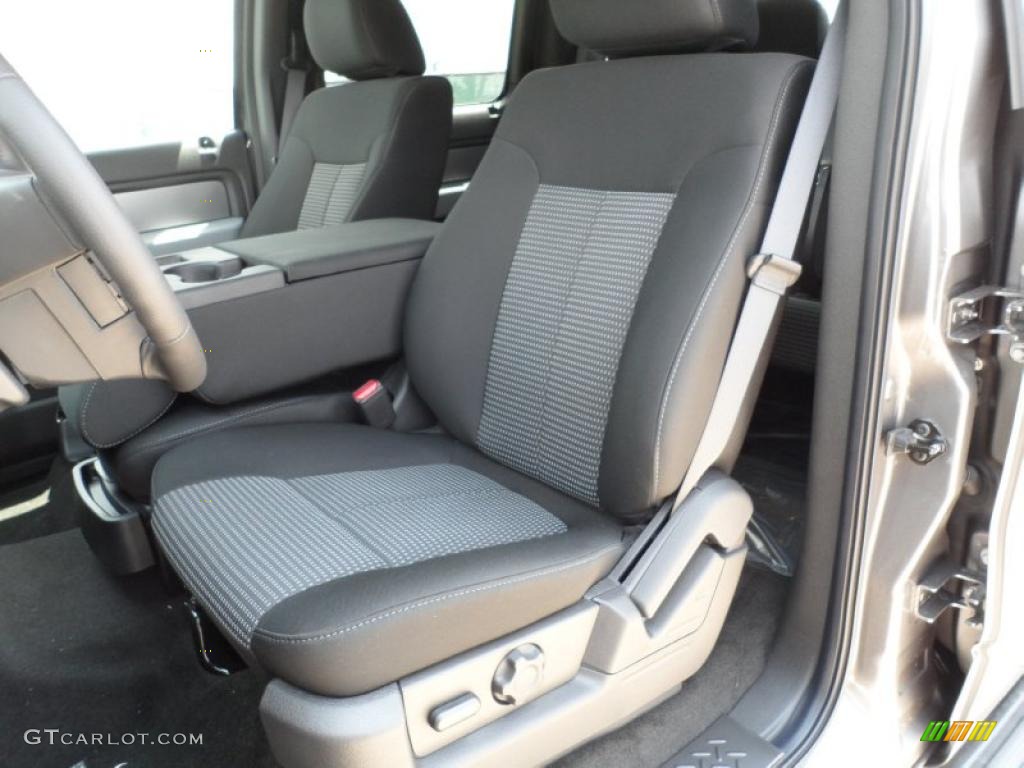 Steel Gray Interior 2011 Ford F150 XLT SuperCrew Photo #49766959