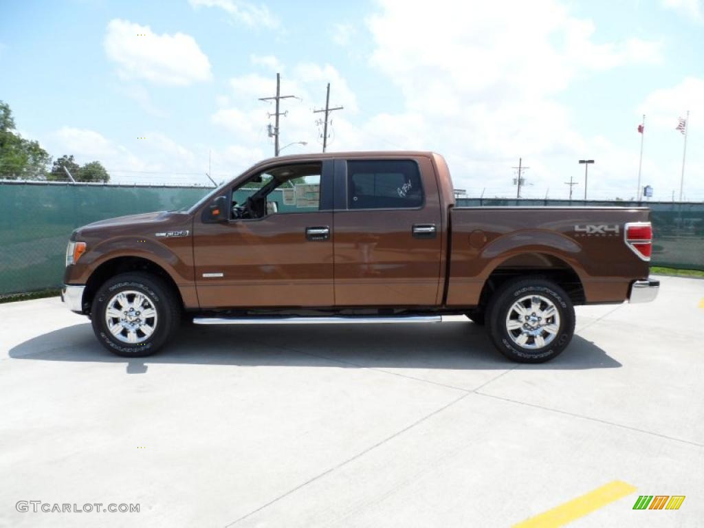 2011 F150 XLT SuperCrew 4x4 - Golden Bronze Metallic / Pale Adobe photo #6