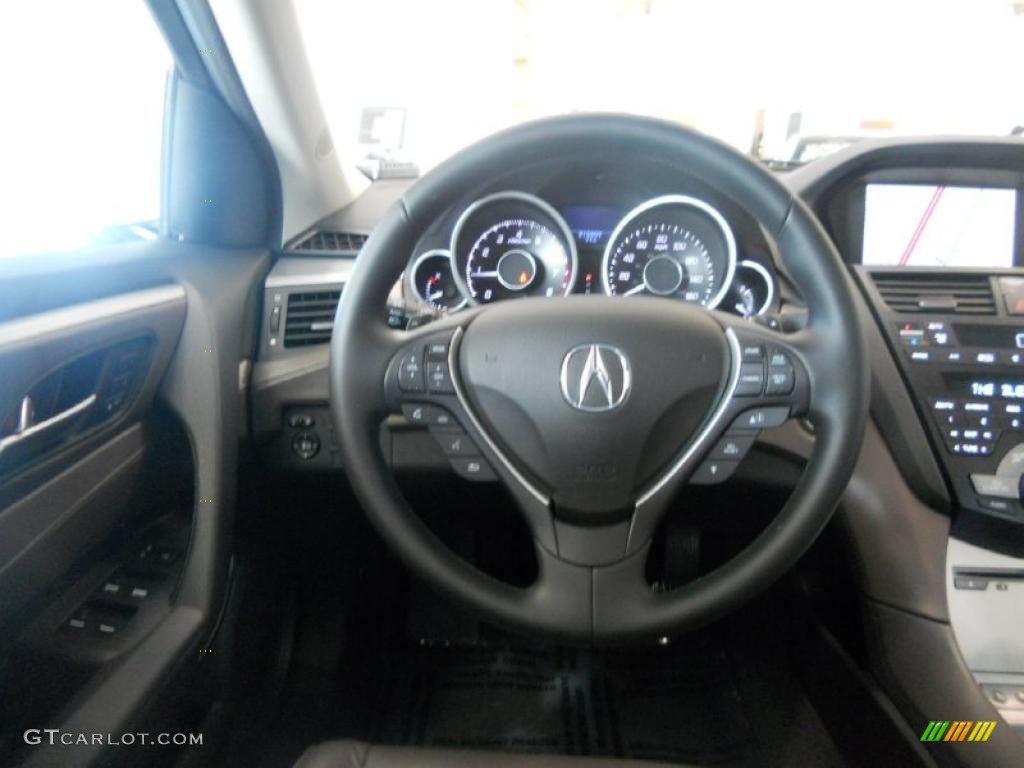 2010 Acura ZDX AWD Technology Umber Steering Wheel Photo #49767973