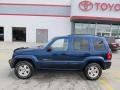 2003 Patriot Blue Pearl Jeep Liberty Limited 4x4  photo #2