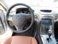 Brown Leather 2011 Hyundai Genesis Coupe 3.8 Grand Touring Dashboard