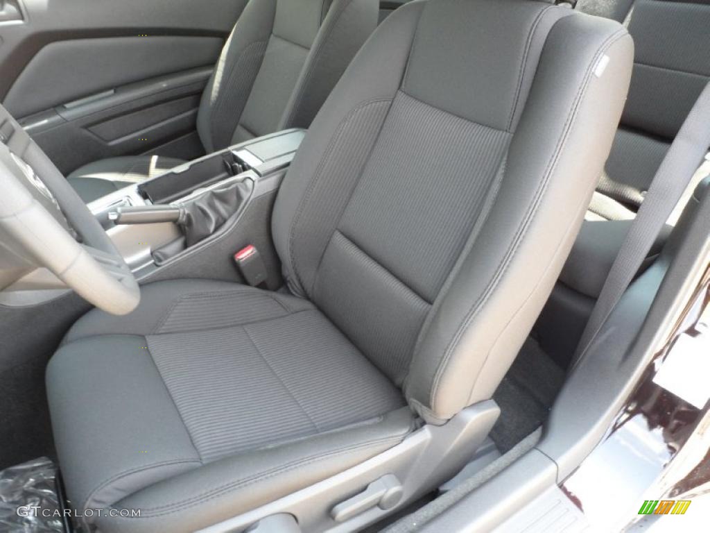 Charcoal Black Interior 2012 Ford Mustang V6 Coupe Photo #49769731